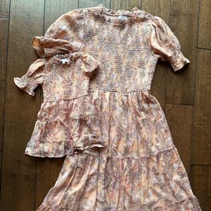 Ivy City Co Mommy & Me matching dress (M & 12/18 month) includes both